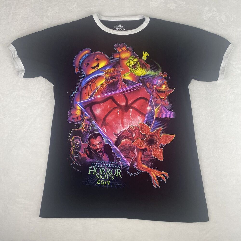 Halloween Horror Nights 2019 Fear to the Max Graphic Shirt Adult Small Black
